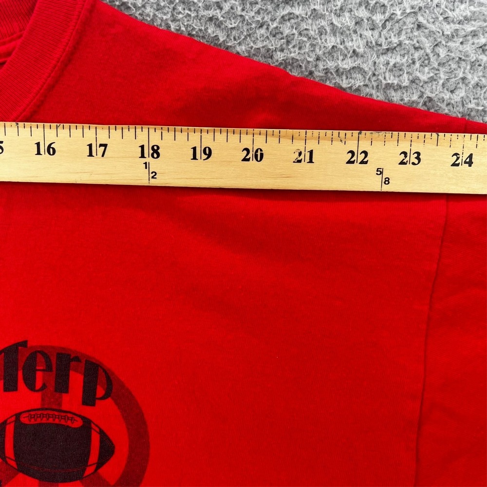Vintage Y2k Terps vs Virginia Homecoming 2005 T Shirt Adult XL Large Gildan‎ Red - Picture 4 of 14